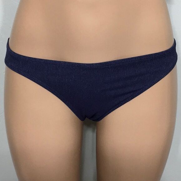 Anne Cole denim/multicolored stripe bikini set.NWT - Picture 4 of 10